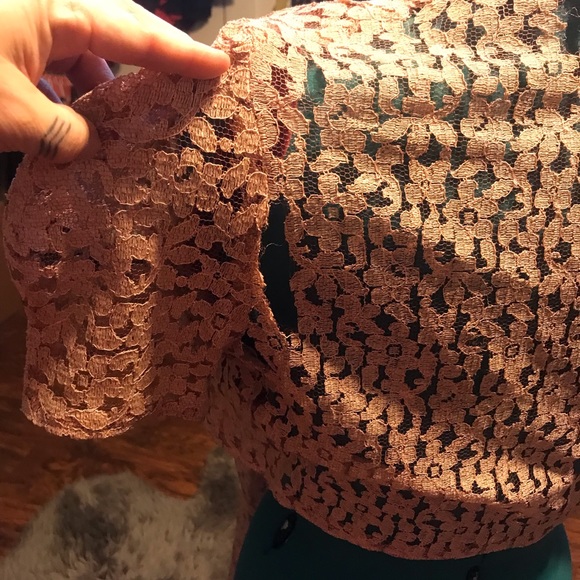 Vintage lace and velvet dress with shrug- Needs lots of TLC! - Picture 8 of 11